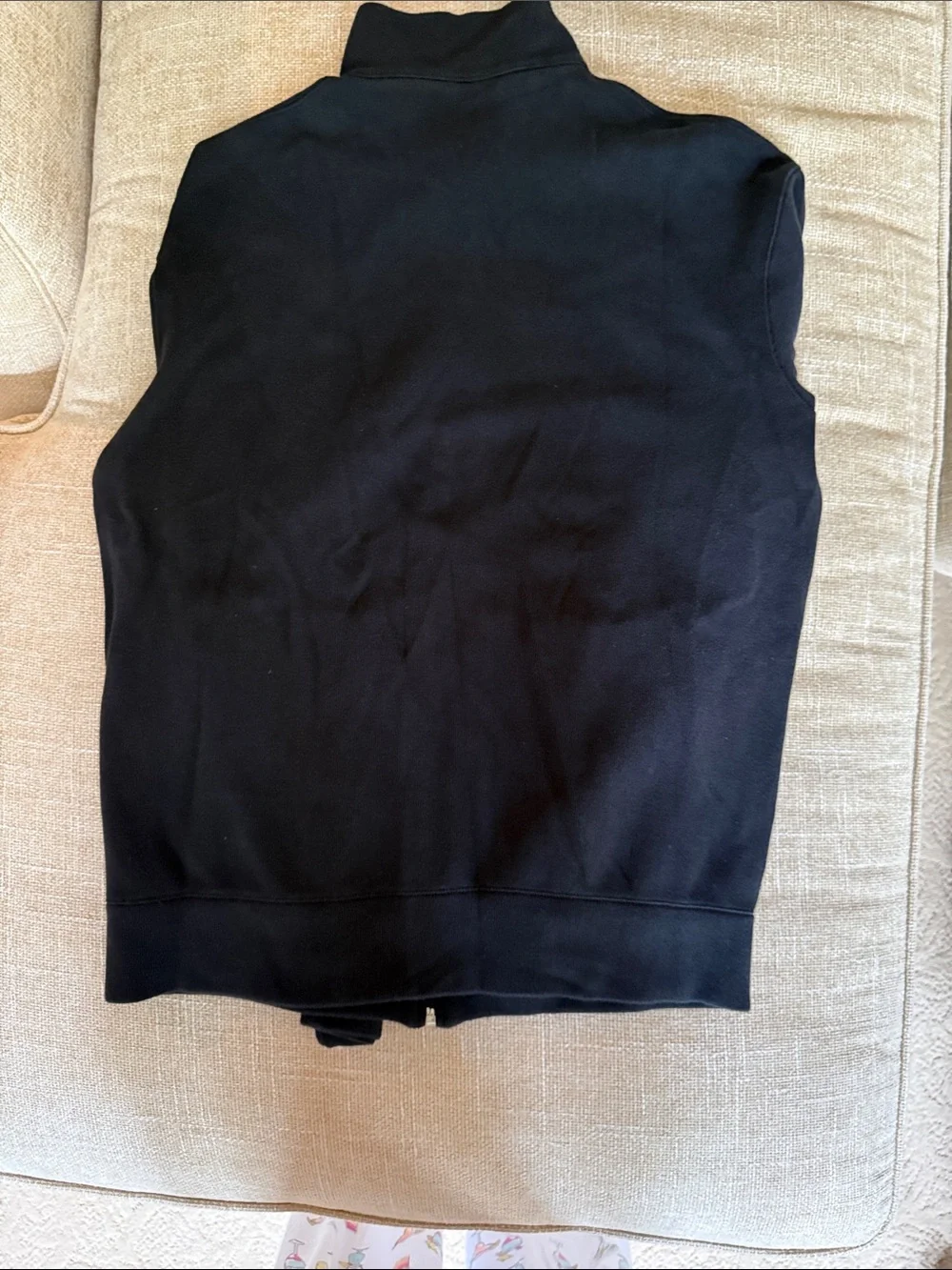 Polo by Ralph Lauren Black Zip-Up Sweatshirt with Pony Logo